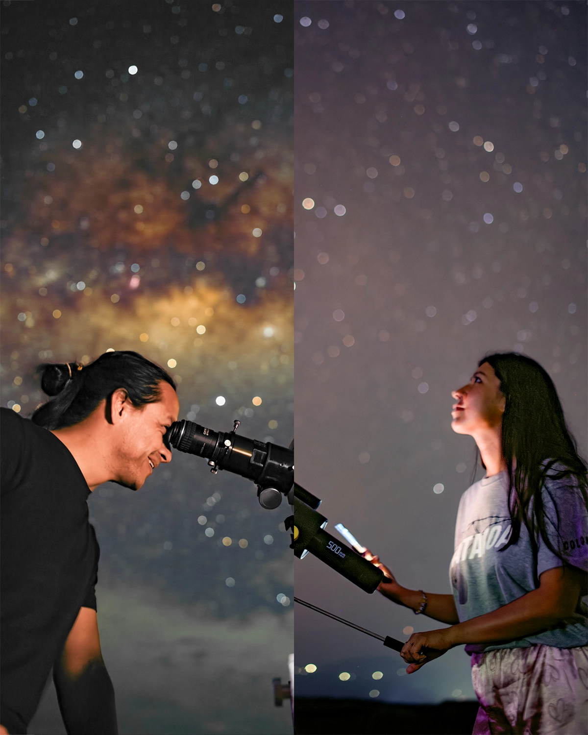 Mario Vargas y Karina Loop, anfitriones del Campamento Interestelar Orión